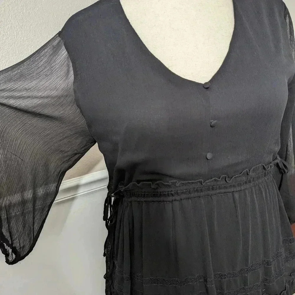 2/$10 Cato Black Mini Dress - Picture 3 of 9